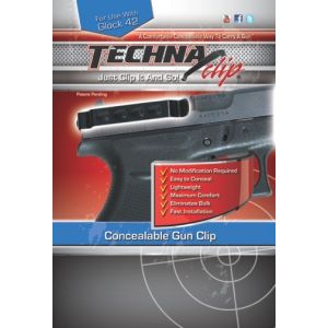 Techna Clip Ambidextrous Concealable Gun Clip for Glock 42